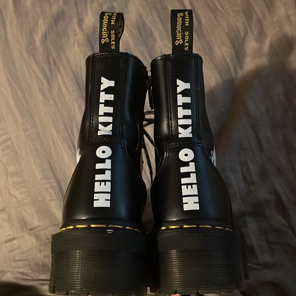 Hello Kitty Jadon Platform Dr.Martin Zip Up/Lace Up Boots - Picture 2 of 5